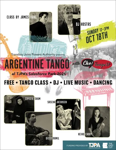 Che at Salesforce Park – Free Class & Live Music at Salesforce Park — Sunday, October 18