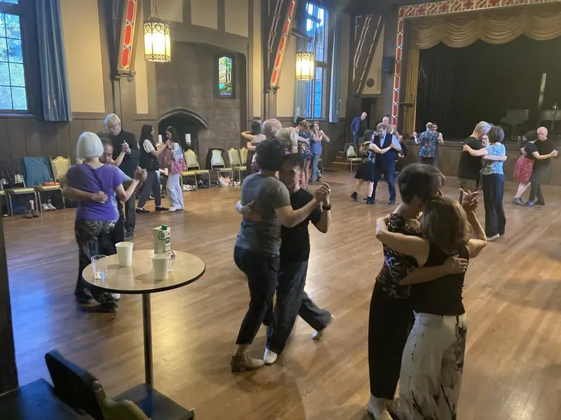 Free flat-shoe tango practica at the Hillside Club, DJ Kevin at The Hillside Club — Sunday, November 8